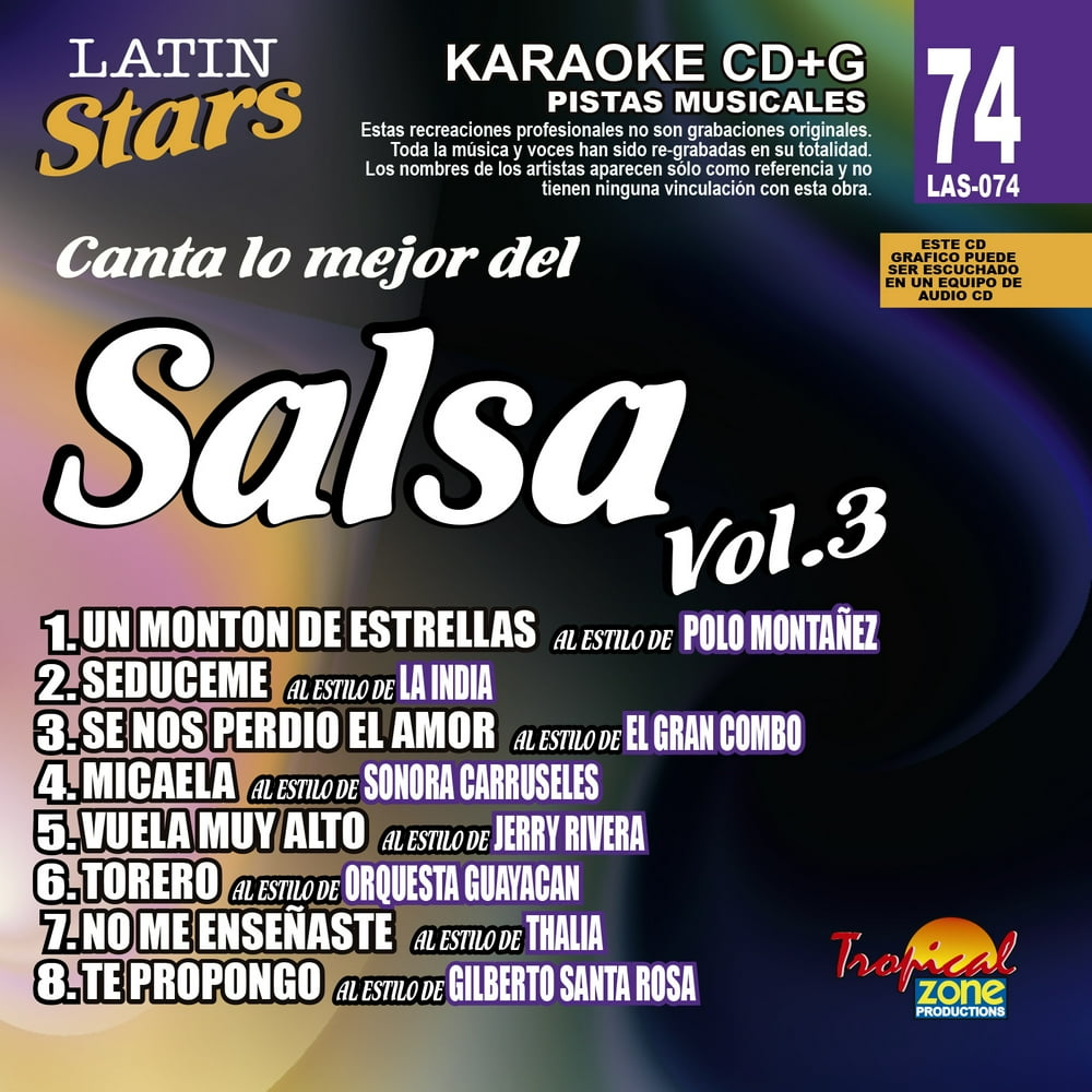 Karaoke Latin Stars 074 Salsa Vol.3