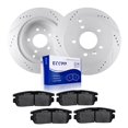 thumbnail image 1 of Eccpp 55147 D1275 2 Rotores De Freno Traseros + 4 Pastillas Para Chevrolet Captiva Sport 2012-2015 Chevrolet Equinox 2007-2009 Pontiac Torrent 2007-2009, 1 of 5