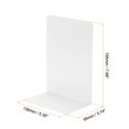 thumbnail image 2 of Unique Bargains Metal Bookend with L Shape Design 5.35"x3.74"x7.68" 2 Set White, 2 of 5