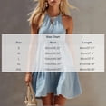 thumbnail image 3 of QUNYINEY Summer Womens Dresses Sleeveless A Line Blue Mini Sundress Crew Neck Vacation Casual Loose Fit Dresses, 3 of 7