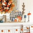 thumbnail image 6 of 3-Pc Autumn Charm! Fall Pumpkin Wooden Table Signs Set - Thankful Blessed Grateful for Rustic Farmhouse Thanksgiving, Halloween & Harvest, 6 of 7