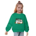 thumbnail image 3 of Odeerbi Toddler Boys Girls Halloween Ghost Crewneck Sweatshirts Fall Winter Cotton Sweatshirt Toddler Kids Cute Solid Color Long Sleeve Sweatshirts Top Toddler Clothes Green, 3 of 8