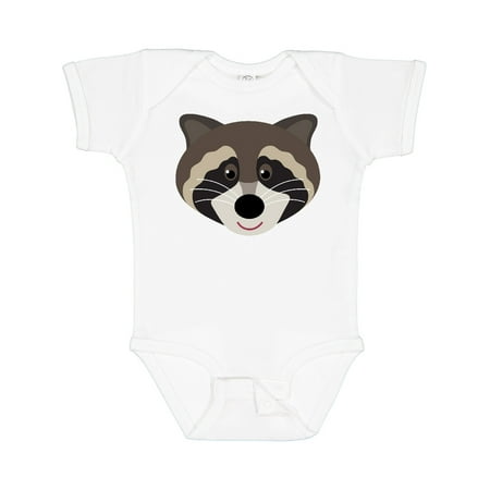 

Inktastic Raccoon Animal Face Gift Baby Boy or Baby Girl Bodysuit