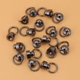 thumbnail image 2 of 20 piezas remaches sujetadores DIY cuero artesanía monedero caja del teléfono cadena bolsa tornillos 8mm conjunto negro, 2 of 5