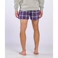 thumbnail image 2 of Boxercraft BM6701 Men's 100% Cotton Double-Brushed Flannel Boxer-Purple/White Pl-S, 2 of 4
