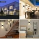 thumbnail image 4 of Modernas luces de pared para interiores y exteriores Juego de 2 6W Blanco cálido 3000K Luz de pared LED IP65 Apliques de pared para interiores impermeables hacia arriba y hacia abajo JAMW Sencillez, 4 of 5