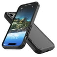 thumbnail image 3 of For iPhone 16 Plus Case with Tempered Glass Screen Protector, Tekcoo Heavy Duty Rugged Military Grade Protection Dual Layer Shockproof Phone Case Cover for Apple iPhone 16 Plus - Black, 3 of 9