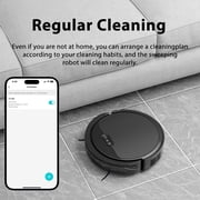 Robot Vacuum Cleaner, Smart Control, Automatic Charging, Wet and Dry, Strong Suction, For Pet Hair, Debris, Hard Floors