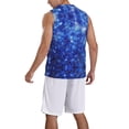 thumbnail image 5 of Rocae Blurred Star Snow Christmas for Men's Basketball Jersey Lightweight and Breathable Athletic Tank Top,Quick-Drying Sports Jersey Large, 5 of 9