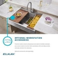 thumbnail image 3 of Elkay ELDSSF30279DBG 30 x 28 Apron Sink Single Bowl, ADA, Stainless - Polished Satin, 3 of 7