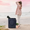 thumbnail image 6 of CleverMade Rolling Tote Cart 90L Collapsible Wheeled Bag, Leeward Navy, 6 of 12