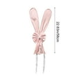 thumbnail image 3 of Easter Bunny Ear Bow Chair Decoration | Pink Cloth 22.83in | Easy Install, Stretchy Strap, Elegant Pleated Design | Versatile Holiday Party Accent, 3 of 7
