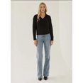 thumbnail image 3 of V-Neck Hair Braid Knit Sweater, 3 of 5