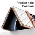 thumbnail image 6 of Dteck Diamond Case for Samsung Galaxy Z Flip 7 with Hinge Protection and Ring Holder, Luxury Sparkly Plating Shockproof Phone Cover with Screen Protector for Galaxy Z Flip 7,White, 6 of 8