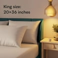 thumbnail image 4 of Niagara 4 Pack Waterproof Pillow Protectors King 20x36 Inches Smooth Zipper Premium Encasement Covers Quiet Cases Set White, 4 of 6