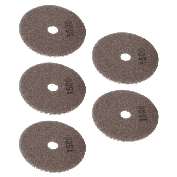 Kit de almohadillas para pulir mármol, disco abrasivo de diamante húmedo de 5 uds., 4 pulgadas, almohadilla de pulido de diamante, rendimiento inigualable