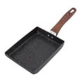 thumbnail image 1 of Japanese Omelette Pan, Multipurpose Square Tamagoyaki Japanese Pan Heat Resistant Wide Heat Area  For Kitchen, 1 of 8