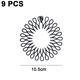 thumbnail image 2 of Peine elástico redondo completo, peine redondo de plástico Flexible, peine elástico para el cabello, diadema, soporte para diadema, señoras y niñas Adepaton  CPB-DE-LYY947-4, 2 of 5