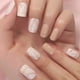 thumbnail image 2 of Prensa de Color desnudo Natural en las uñas, uñas postizas artificiales de mármol blanco, puntas de patrón corto brillante cuadrado con adhesivo adhesivo Tan Jianjun unisex, 2 of 2
