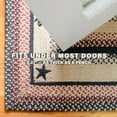 thumbnail image 7 of Homespice Primitive Star Gloucester Black Braided Runner Rug 22x72" Jute Rug for Hallways, Kitchen, Doorway and Bathroom, 7 of 7