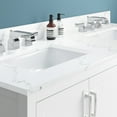 thumbnail image 3 of Craft + Main Qz61228cv 61" Quartz Vanity Top - White, 3 of 7
