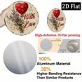 thumbnail image 3 of 2D Flat, 1pc, With Love  Balloons Design, Round Metal Plaque, 8x8 inches, Romantic Home Cafe Decor, Indoor Outdoor Wall Art., 3 of 6