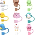 thumbnail image 1 of Bouchon de Paille pour Gobelet Stanley, 9 Pcs 0,4 Po Diamètre 10 mm Réutilisable Anti-Poussière Embout de Paille Compatible avec Simple Moderne et Gobelet avec Couvercle et Pailles (Ensemble animal 9 Pcs), 1 of 5