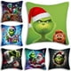 thumbnail image 1 of Fundas de almohada de dibujos animados divertidos Sofá de dibujos animados Decorativo Hogar Impresión de doble cara Funda de cojín de felpa corta Linda GG-grinch, 1 of 5