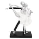 thumbnail image 1 of Pareja bailando escultura moderna simple innovadora resina hecha a mano pareja bailando estatua abstracta plata ballet danza para dos personas, 1 of 10