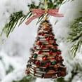thumbnail image 4 of JeashCHAT Stacked Books Christmas Tree Ornaments Gift for Book Lovers Acrylic Stack Colorful Books Hanging Ornament Christmas Tree Decoration, 5.9", 4 of 6