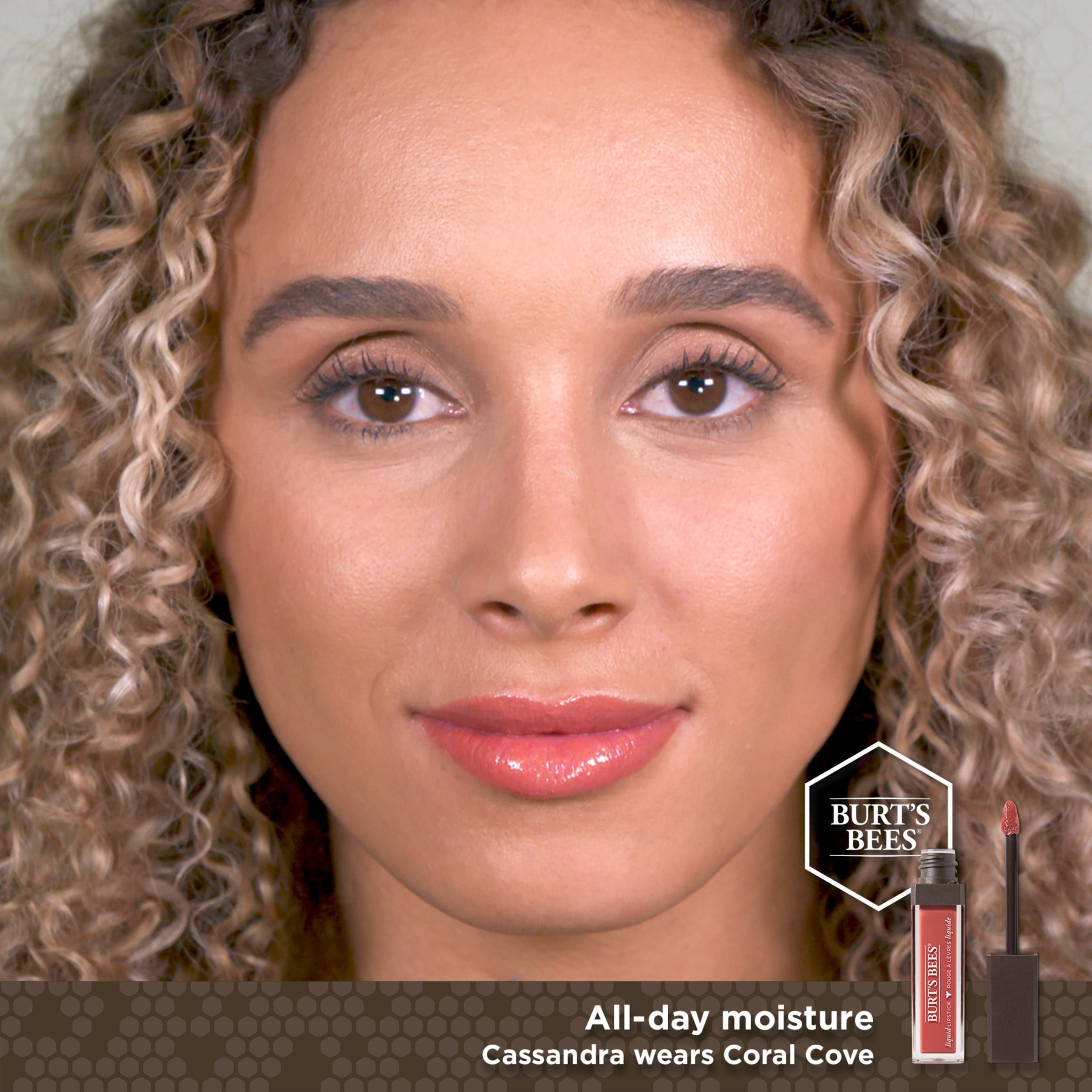 Burts Bees 100% Natural Moisturizing Liquid Lipstick, Coral Cove  1 Tube