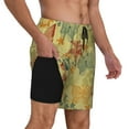 thumbnail image 3 of Haiem Floral With Butterflies Men'S Quick-Dry Swim Trunks: Comfortable Beach Shorts With Mesh Lining And Pockets - Ideal For Swimming And Sunbathing Large, 3 of 9