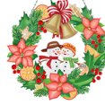 thumbnail image 1 of Cuadros Decorativos Kits de mosaico de corona colgante de animales hechos a mano de corona de Navidad con pintura de diamante DIY Ehuebsd embutido en tela, 1 of 1