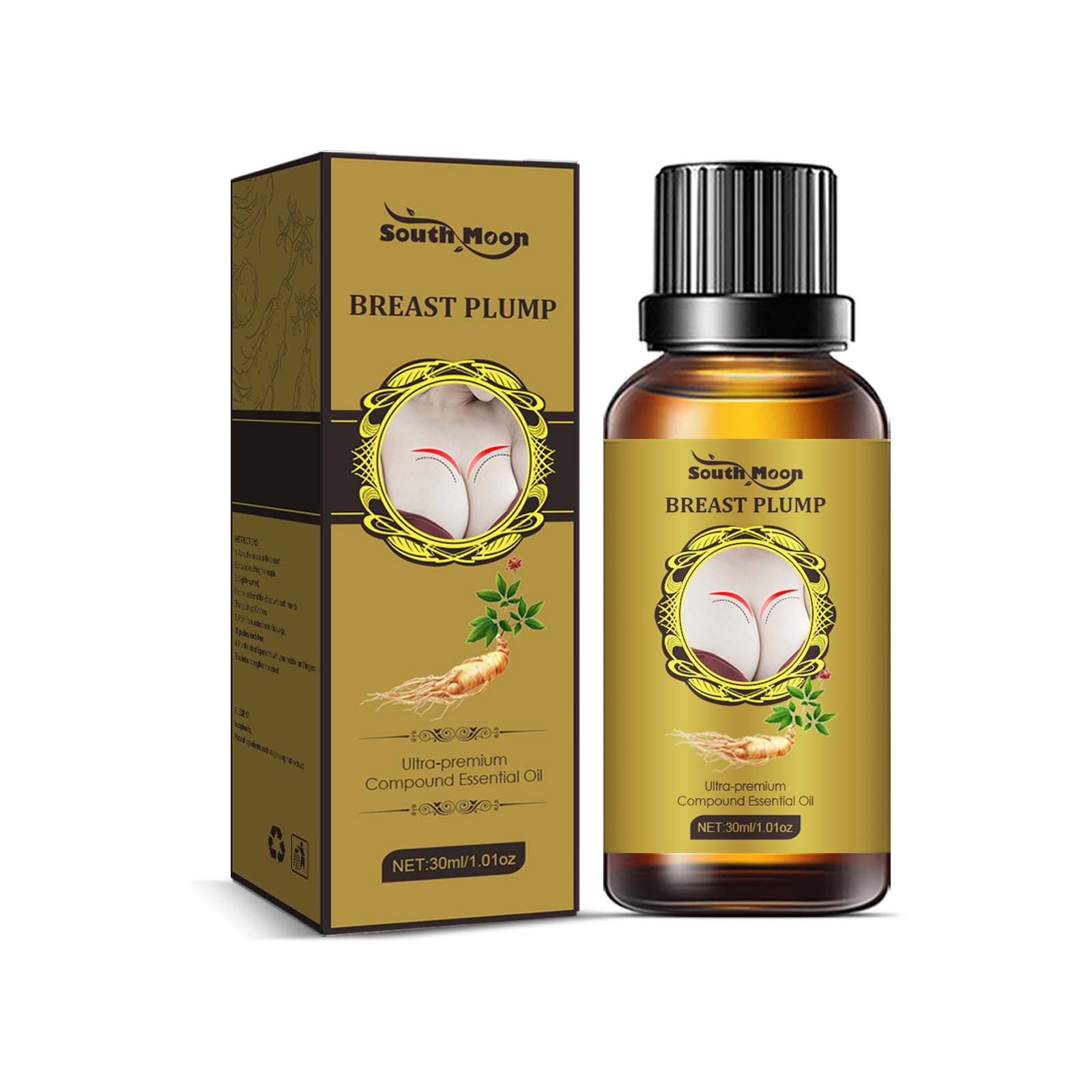 Natural Bust Up Essential Oil, Perky Breast Plumping Essential Oil