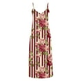 thumbnail image 5 of Viikei Women's Summer Casual Short Sleeve Dressy Dresses,Women's Summer Print Casual Loose Sleevless V-Neck Dress Red XXXL, 5 of 5