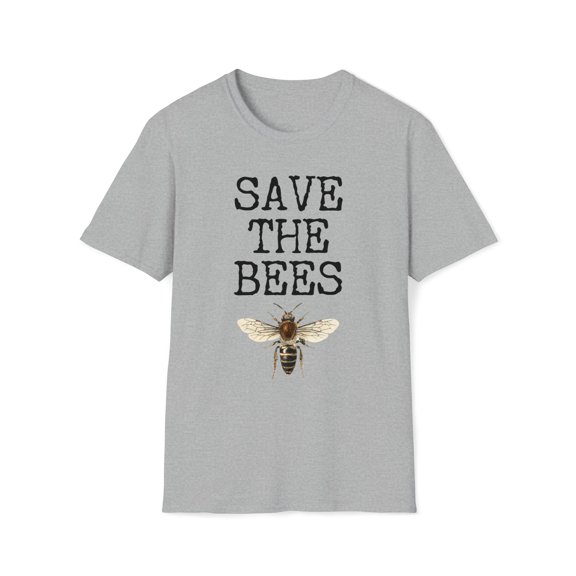 Save the Bees Gifts, Gildan Unisex Softstyle T-Shirt, Graphic Tee, S-3XL