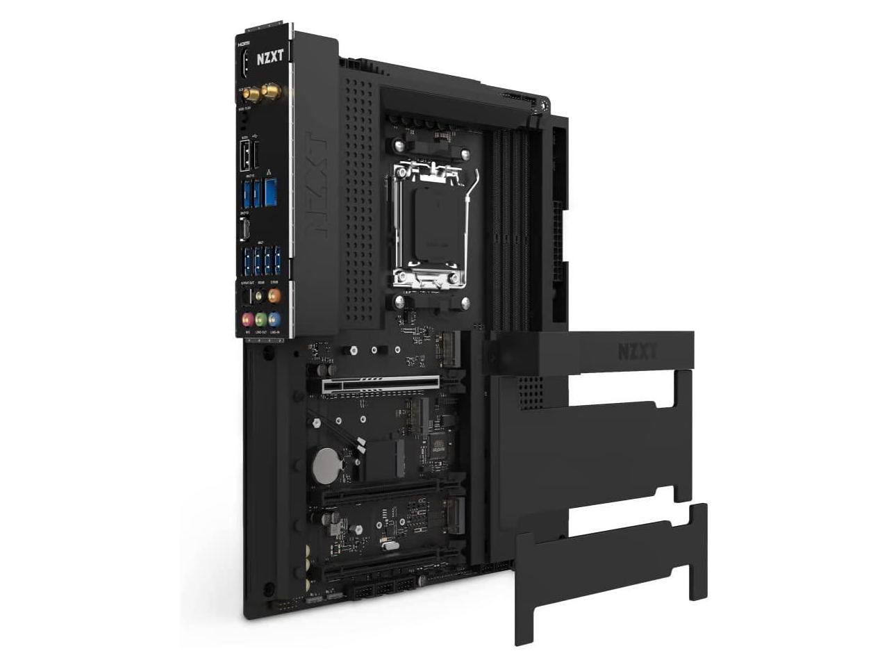 NZXT N7 B650 - N7-B65XT-B1 - AMD B650 chipset (Supports AMD 7000 Series CPUs) - ATX Gaming Motherboard - Integrated Rear I/O Shield - WiFi 6 connectivity - Black - image 3 of 16