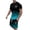 Mint Green, variant on Short Sets for Men Coconut Tree Print Gradient Color T Shirt and Shorts 2 Piece Matching Set Beach Vacation Outfit Set