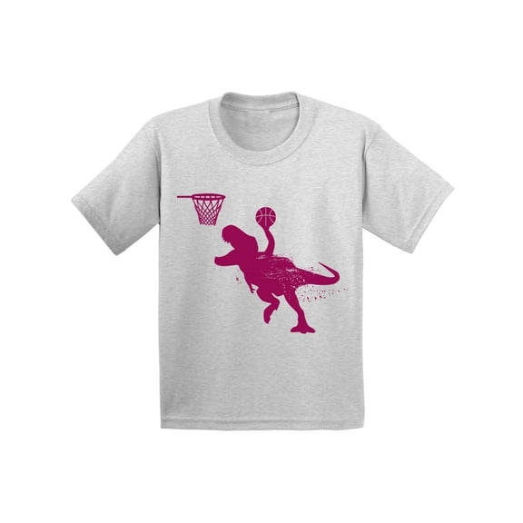 Awkward Styles Basketball Dinosaur Infant Shirt Dinosaur Tshirt for Baby Basketball T Shirt Dinosaur Gifts for Baby Boy Dinosaur Shirt for Baby Girl Funny Dinosaur Outfit for Baby Mini Basketball Fans