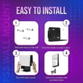 thumbnail image 3 of high qualityAluminum Wall Mount for Playstation 5 Slim Digital Edition & Disc Edition Wall Mount Bracket for PS5 Slim Space Saving PS5 Slim Shelf Moun, 3 of 5