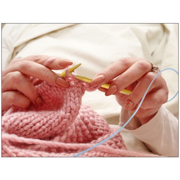 Juego de agujas de tejer circulares de 18 tamaños, ganchos de crochet de 100 cm, agujas de tejer de bambú en tubo, herramientas de costura circulares para manualidades