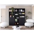 thumbnail image 2 of FM FURNITURE Grants 3 Piece Living Room Set Black Engineered wood, 2 of 7