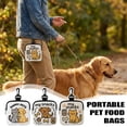 thumbnail image 3 of Cute Dog Treat Pouch, Small Hanging Puppy Treat Bag With Clasp & Zipper Closure, Reusable Pet TreatContainer & Snack Reward Holder Mini Coin Purse Wallet Pocket for Carrying on Travel/walking, 3 of 9