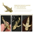 thumbnail image 2 of Miangastore Desktop Brass Decor Shark Shaped Ornament Brass 1Set Accessory, 2 of 8