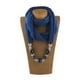 thumbnail image 1 of Qarigey Collar de estilo étnico bohemio para pañuelo artesanal seguro y exquisito, anillo, bufanda, collares Accesorios de disfraces azul tinta, 1 of 6