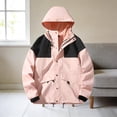 thumbnail image 4 of Ke1Clo Women's Interchange Hooded Jacket Solid Color Fashion Casual Layer Long Sleeve Pocket Lightweight Versatile Outdoor Daily Top, 4 of 4