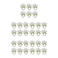 thumbnail image 1 of QualitChoice 6 Pieces Artificial Flower Napkin Ring Portable Removable Reusable Towel Ornamental Rings Ceremony Romantic Decor White 5Set, 1 of 6