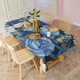 thumbnail image 5 of Pioneer Flower Floral Print Pattern Rectangle Tablecloth 60"x102",Waterproof Polyester Rectangle Table Cloth, Wipeable Spillproof Polyester Tablecloth for Dining, Camping, Indoor and Outdoor, 5 of 6