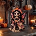 thumbnail image 5 of Halloween Fabric Doll DIY Kit, Sugar Skull Rag Doll Craft Set, Gothic Cloth Doll Making Supplies, Handmade Sewing Doll Kit, Floral Doll DIY Pack, Craft Supply for Home DIY Projects, Halloween Gift, 5 of 6