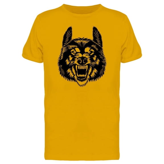Cool Wolf Roaring Face Tee Men's -Image by Shutterstock
